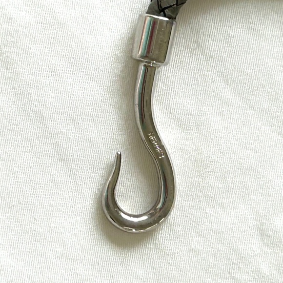 Hermès Braided Leather Jumbo Hook Bracelet – Gray – 7” - Picture 3 of 3